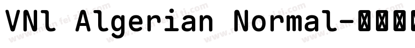 VNl Algerian Normal字体转换